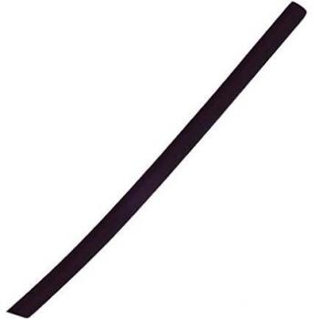 Ruban d'isolation pour câbles électriques, noir, 3/1 mm, sans adhésif, longueur 1 m