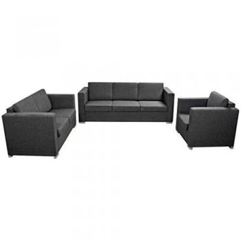 VidaXL Slate Gray 3-Seat Sofa Collection
