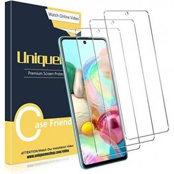 Samsung A71 5G Fingerprint-Resistant Tempered Glass Shield – 3 Pack