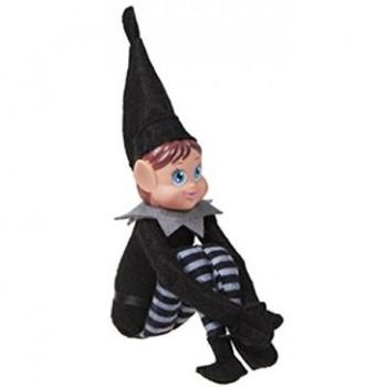 12-Inch Long Leg Black Adult Soft Body Elf