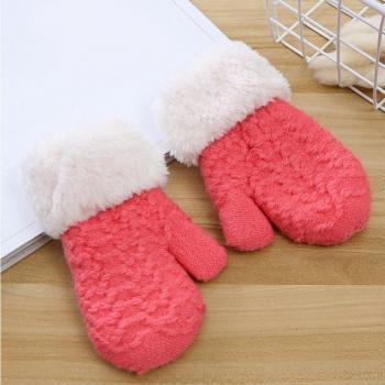 Guantes Punto Liso Invierno Niños y Niñas