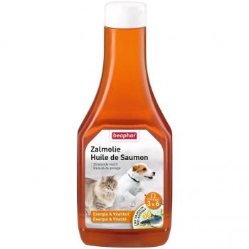 Beaphar Huile de Saumon 425 ml – Nutrition Omega‑3 pour animaux domestiques