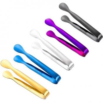 Pince à sucre dorée en acier inoxydable