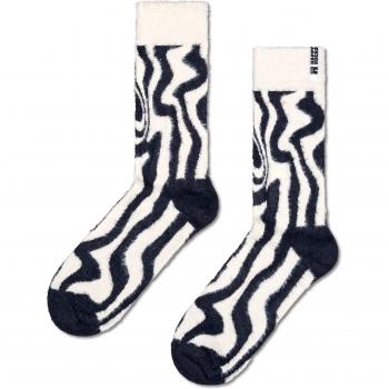 Sock Crew Psicodélica para Hombre con Motivo de Zebra Blanca