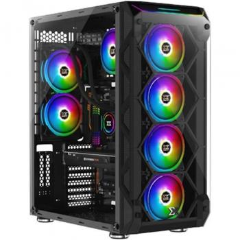 Caja Xigmatek Overtake RGB E-ATX con 6 ventiladores RGB