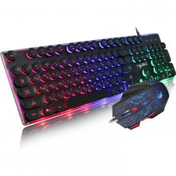 EAOR Punk RGB Multimedia Gaming Keyboard and Mouse Set
