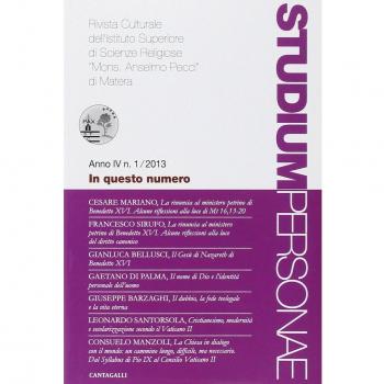 Studium personae. Rivista culturale dell'Istituto superiore di scienze religiose Mons. A. Pecci di Matera