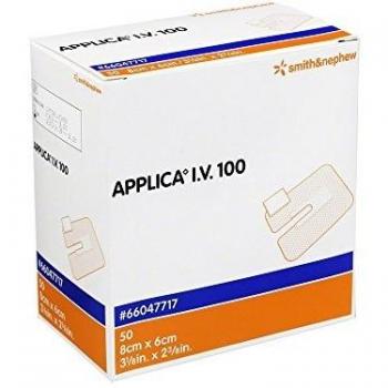 Smith & Nephew Applica IV 100 Infuuspleister met ruw pad 8 x 6 cm