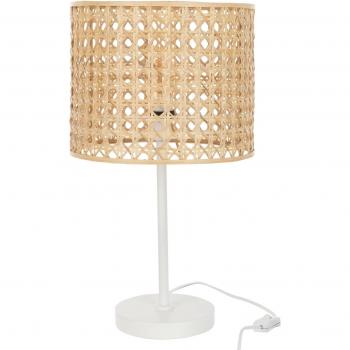 Lampe de Bureau Roma 51cm Naturel et Blanc