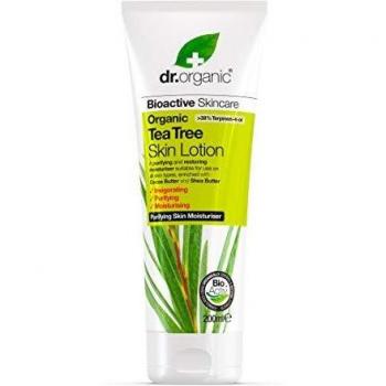 Dr organic tea tree skin lotion loazione corpo 200 ml