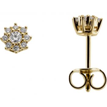 Ohrstecker Himmelssterne Gold 333 mit Zirkonia