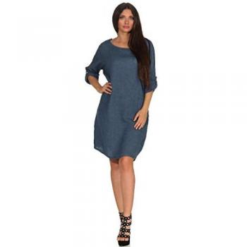 Mississhop Elegantes Leinenkleid