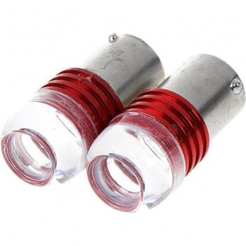 Luces de parada trasera LED rojas y blancas para automóviles (2 unidades)