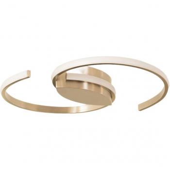 Lindby Chukira 21W Nickel LED Ceiling Fixture