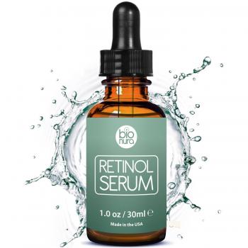 Retinol Serum Hochdosiert BIO mit Vitamin C & Vegan Hyaluronsäure
