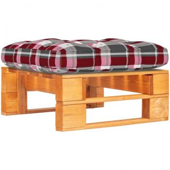 Garten-Paletten-Hocker im honigbraunen Finish aus imprägniertem Kiefernholz