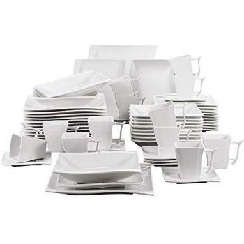 Porcellana Elegante Crema – Set per 12 Persone