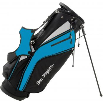 Sporty Black‑Blue Men’s Stand Tote