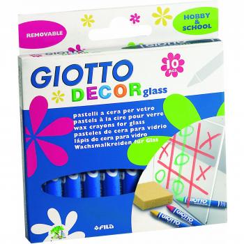 Giotto Decor Glass pastelli a cera vetrografici in astuccio 10 colori (Reissue)