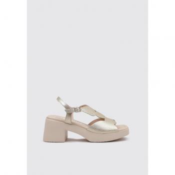 Damen‑Sandale WONDERS 38 Gold, Modell D‑1012