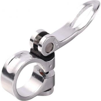 Collier de serrage tige de selle vélo à dégagement rapide noir 25.4mm 28.6mm