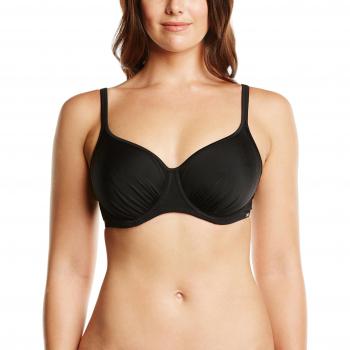 Panache Anya Spot Balconnet Bikini Top in Black, Size 32DD