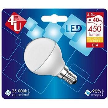 GARZA Bombilla LED Esférica E14 6 W