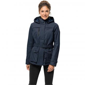 Parka Hardshell Femme Jack Wolfskin Kimberly, Bleu Nuit, FR : S