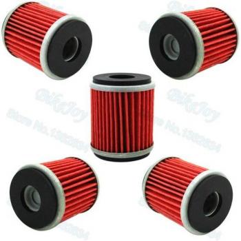 5 Oil Filters for WR250F, YZ250F, WR250XR, WR450F, YZ450F Motorcycles