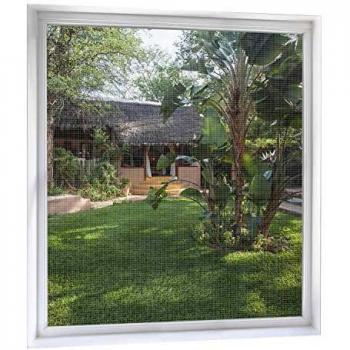 Klebbar‑Schutzgitter MYCARBON 2‑Set, 120 × 120 cm, Anthrazit/Weiß