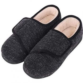 LongBay Women’s Wide Fit Memory Foam Diabetes Supportive House Shoes