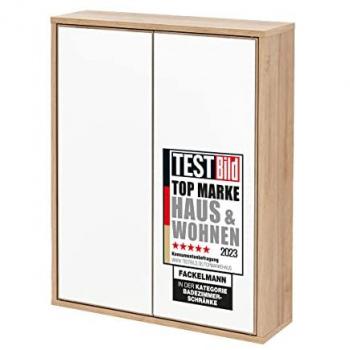 Fackelmann Finn 630mm W x 770mm H Bathroom Medicine Cabinet Mirror