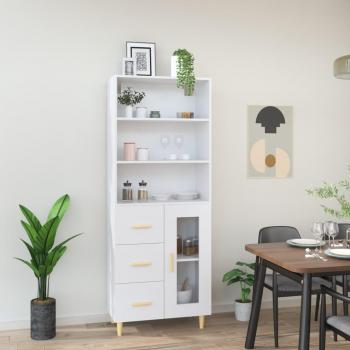 VidaXL White High Storage Unit