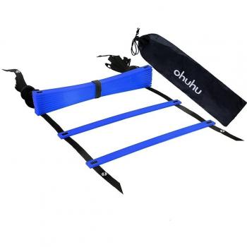 Ohuhu 6 m Speed Agility Ladder for Soccer – 12 Rungs, Black Bag Included