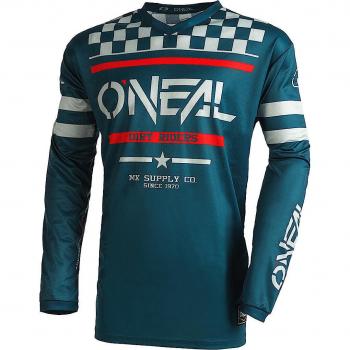 Oneal Element Squadron V.22 T-shirt Motocross Rosso Blu S