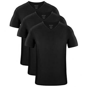 DAVID ARCHY Men's Cotton V-Neck Undershirts