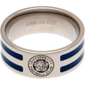 Leicester City FC Blue & Silver Stripe Ring (Small)