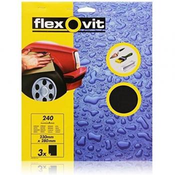 Flexovit Waterproof Sanding Sheets 230 x 280mm Medium 240G (3)