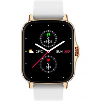 Reloj smartwatch Radiant RAS10403 Las Vegas Premium 45 mm. Ipgold Sile White