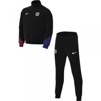 Chándal de fútbol FC Barcelona Strike Nike Dri-FIT para niño/a, tejido Knit, color negro