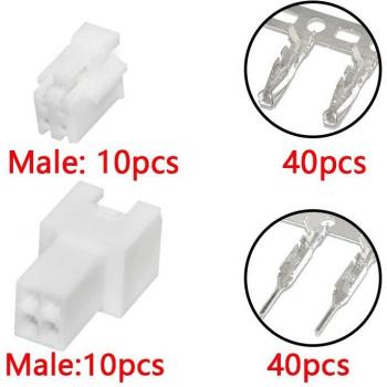 PHB 2.0mm, conector de doble hilera, carcasa de goma, enchufe macho, terminal hembra 2x2P 3P 4P 5P 6P