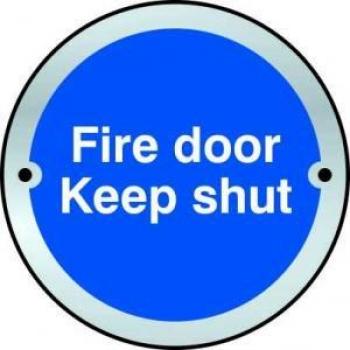 Spectrum Fire Door Keep Shut Disc