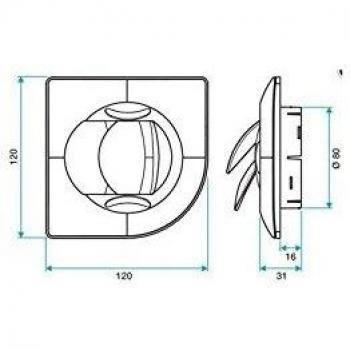 Kit bouche Auto / Hygro insufflation supplémenataire Dee Fly
