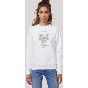 Damen Sweatshirt Zeige dir mehr Liebe
