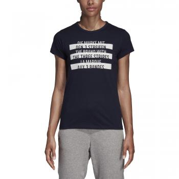 Adidas T-Shirt ID Sportiva Donna Blu Legend Ink