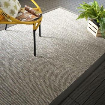 Cortina de Alfombra Trenza Antracita 200×200 cm