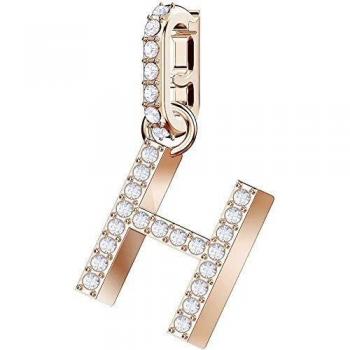 SWAROVSKI Charm REMIX COLLECTION H, Bianco, Placcato Oro Rosa 5437622