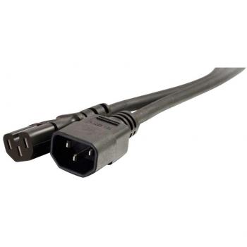 IEC C14/C15 Verlängerungskabel 250 V – 2 m, Hitzebeständiges Design