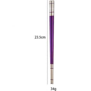 Baguettes Portables en Acier Inoxydable