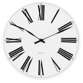 Roman Wanduhr Ø21 cm Weiß
